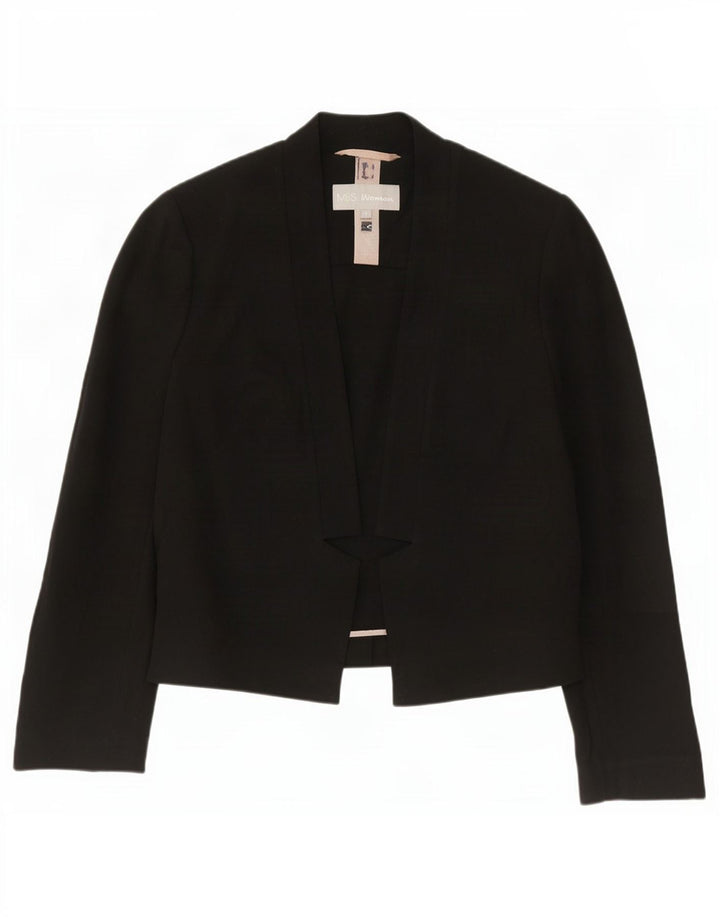 Marks & Spencer Veste blazer ouverte pour femme UK 10 Small Noir