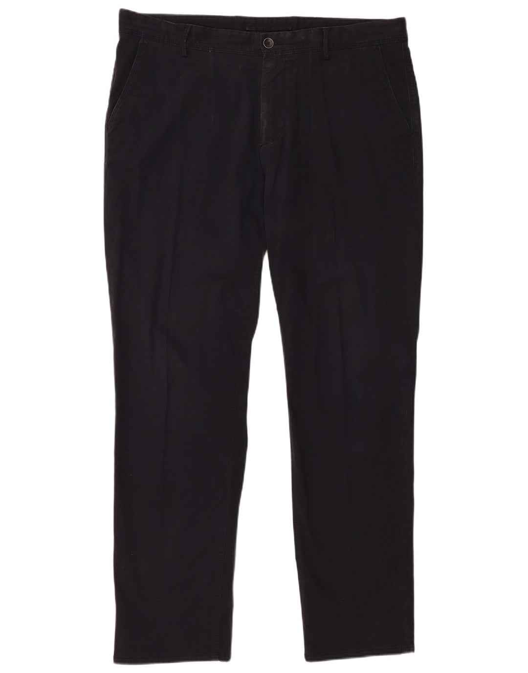 MASSIMO DUTTI Pantalon Chino Coupe Regular Homme EU 44 Large W34 L31 Noir