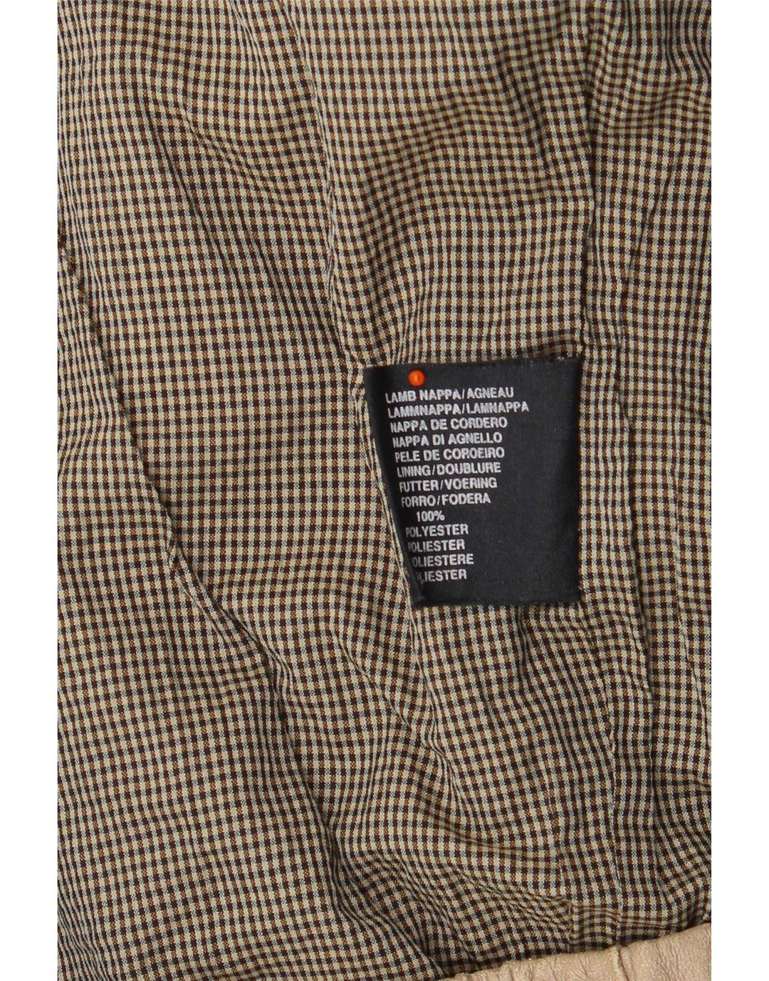 veste en cuir homme vintage UK 42 XL Beige