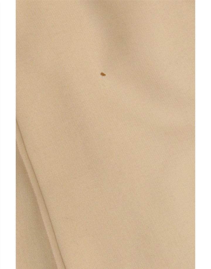 Jaeger Manteau double boutonnage surdimensionné pour femme UK 14 Laine vierge beige moyen