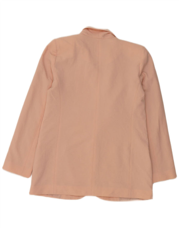 Oasis Veste Blazer 1 Bouton Femme UK 10 Petit Rose Polyester