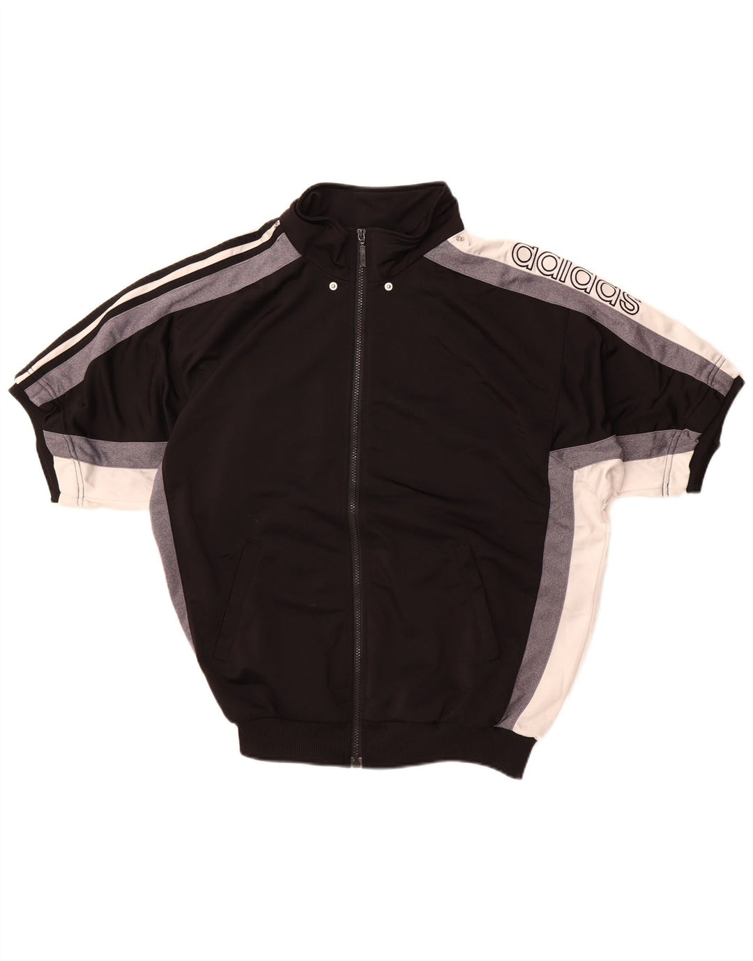 Adidas Veste de survêtement graphique pour homme UK 38/40 Noir moyen Polyester