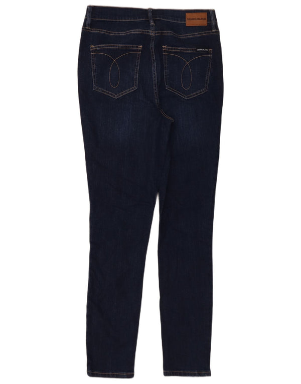 Calvin Klein Jean skinny pour femme US 6 Medium W29 L29 Bleu marine Coton