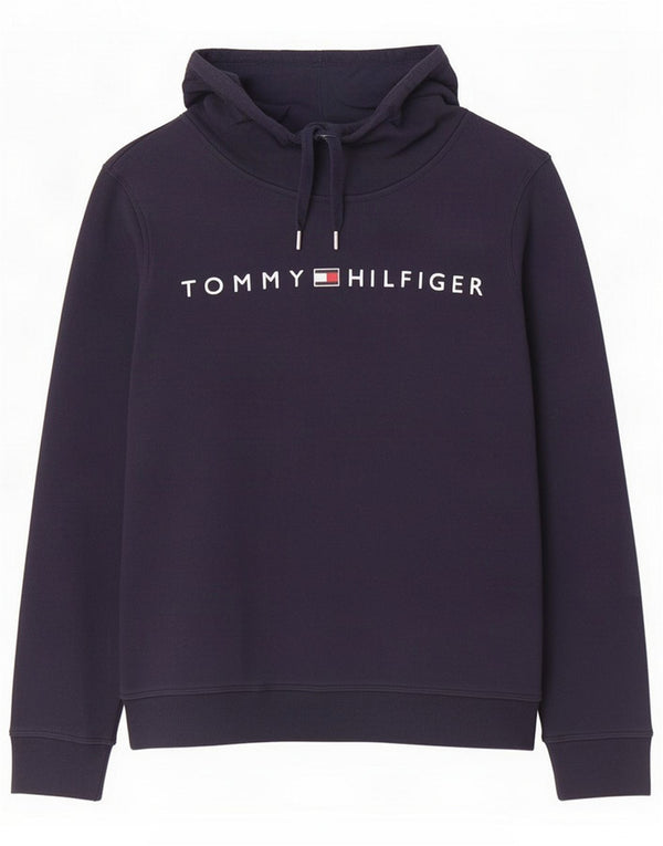 Tommy Hilfiger Sweat-shirt graphique pour femme UK 14 Bleu marine moyen
