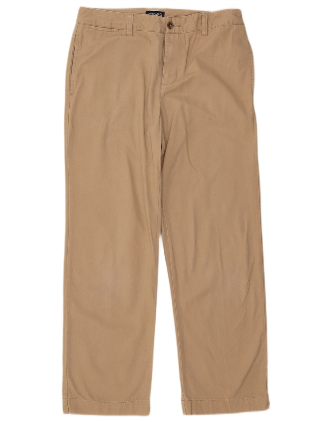 Chaps Pantalon Chino Droit Garçon Husky 11-12 Ans W29 L26 Coton Beige