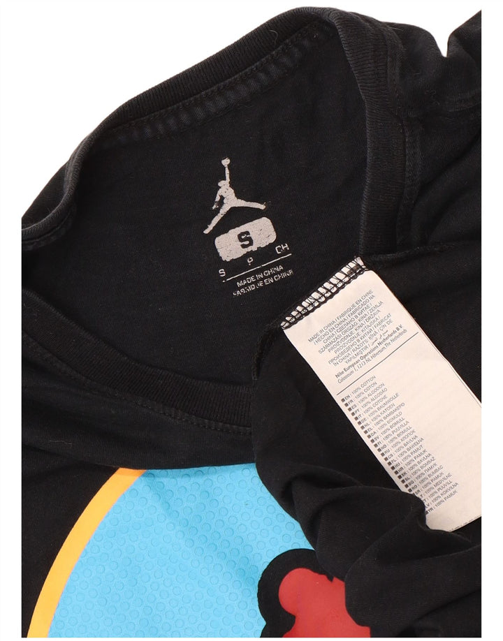 Jordan T-shirt graphique pour homme Petit coton noir