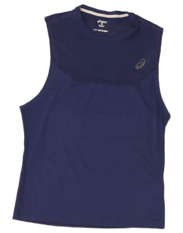 Asics Débardeur Femme UK 16 Large Bleu Marine Polyester