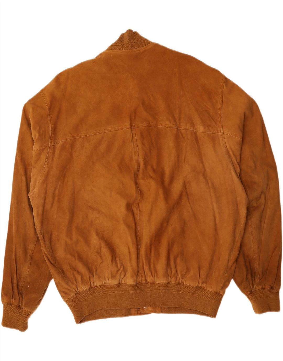 Veste Bomber En Daim Vintage Homme IT 58 4XL Cuir Marron