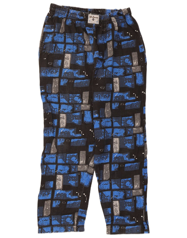 John Baner Pantalon de survêtement pour homme UK 44/46 XL Bleu Patchwork Coton