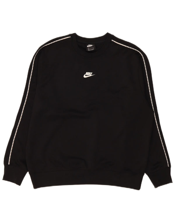 Nike Sweat-shirt graphique pour homme Grand noir Polyester
