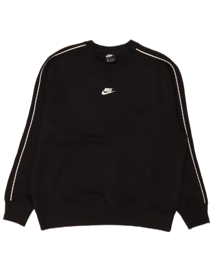 Nike Sweat-shirt graphique pour homme Grand noir Polyester