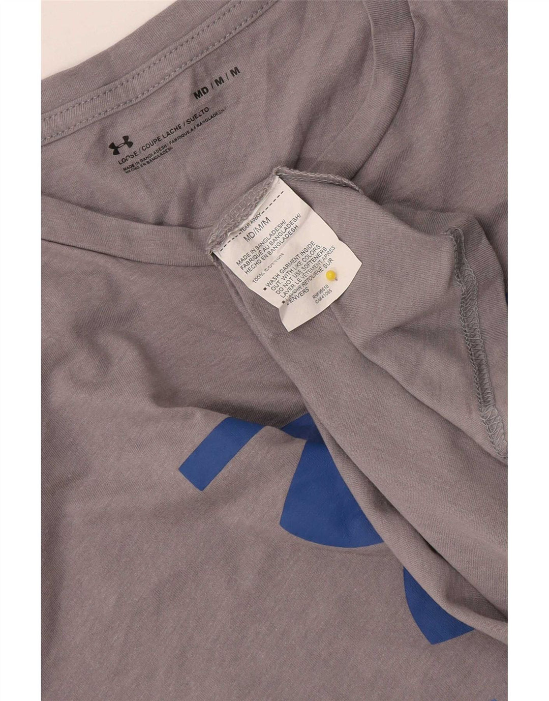 Under Armour Tee-Shirt Graphique Homme Gris Moyen Coton