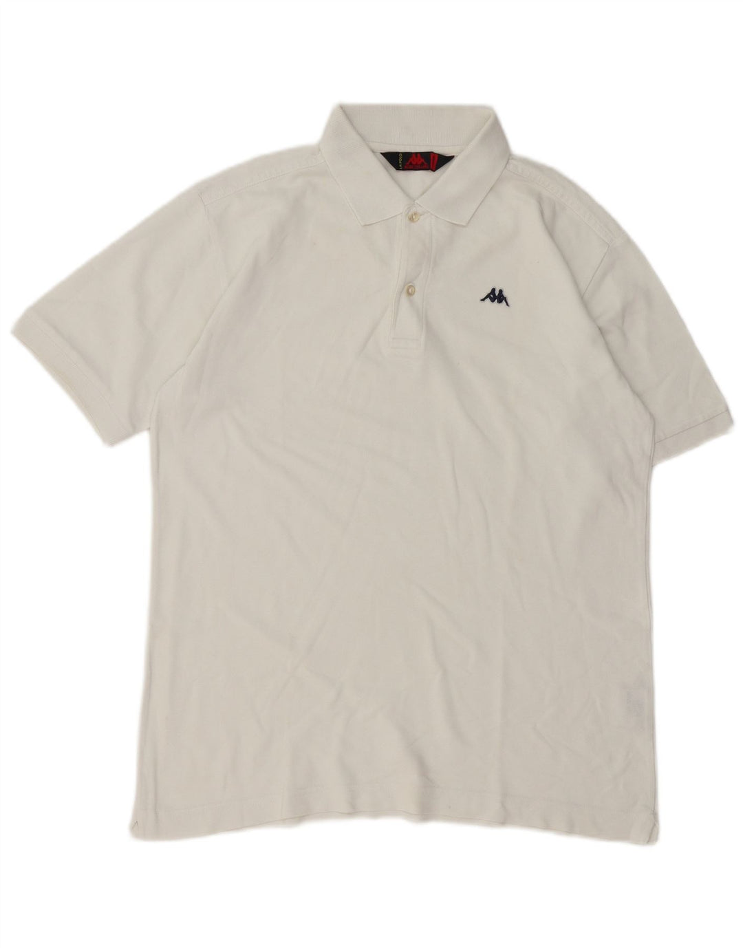 Kappa Polo Homme Blanc Moyen Coton
