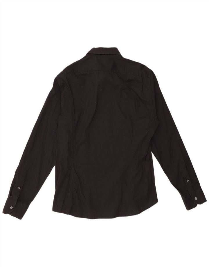 BENETTON Chemise Homme XL Noir Coton