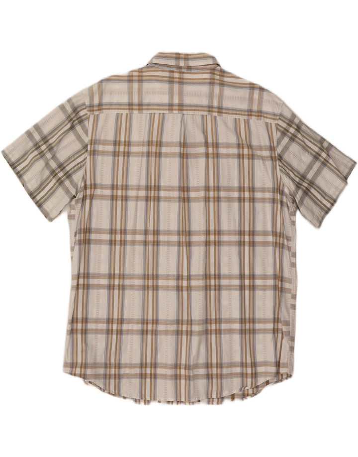 WRANGLER Chemise à manches courtes pour homme 2XL en coton à carreaux blancs