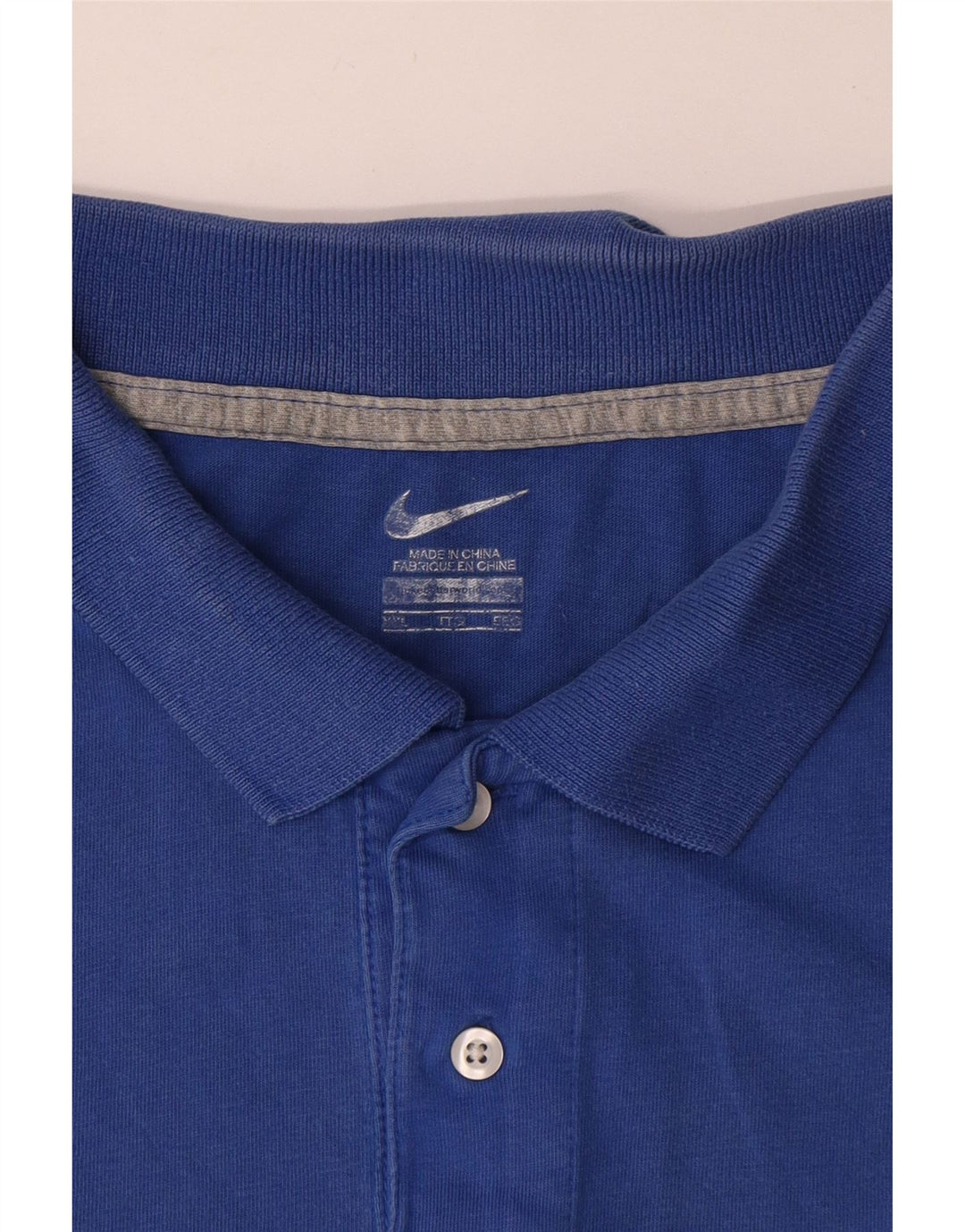 Nike Polo Homme 2XL Bleu Coton
