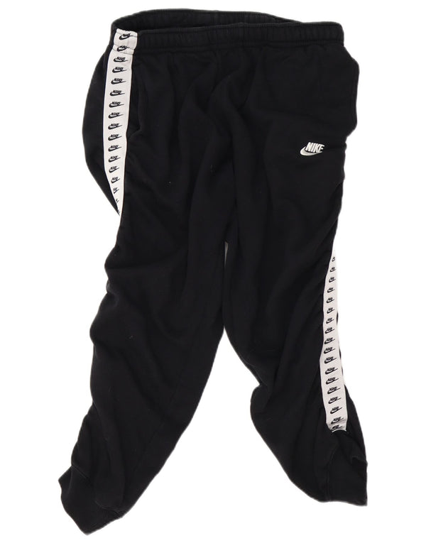 Nike Pantalon de survêtement graphique pour homme en coton color block Noir Taille L