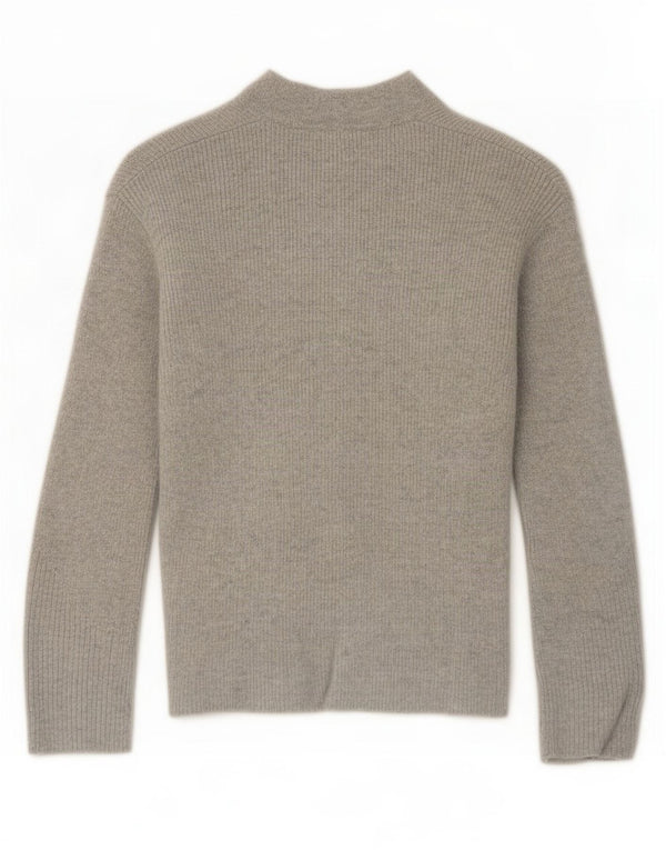 Tommy Hilfiger Pull col V pour femme UK 4 XS Gris Laine