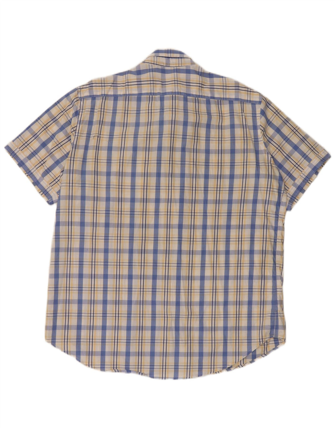 Carrera Chemise à manches courtes pour homme 2XL en coton à carreaux blancs