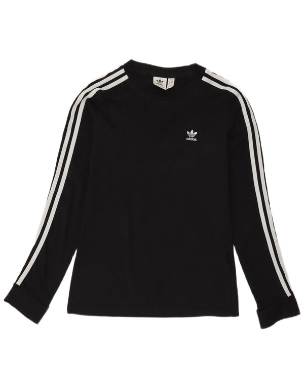 Adidas Haut à manches longues pour femme UK 6 XS Noir Coton