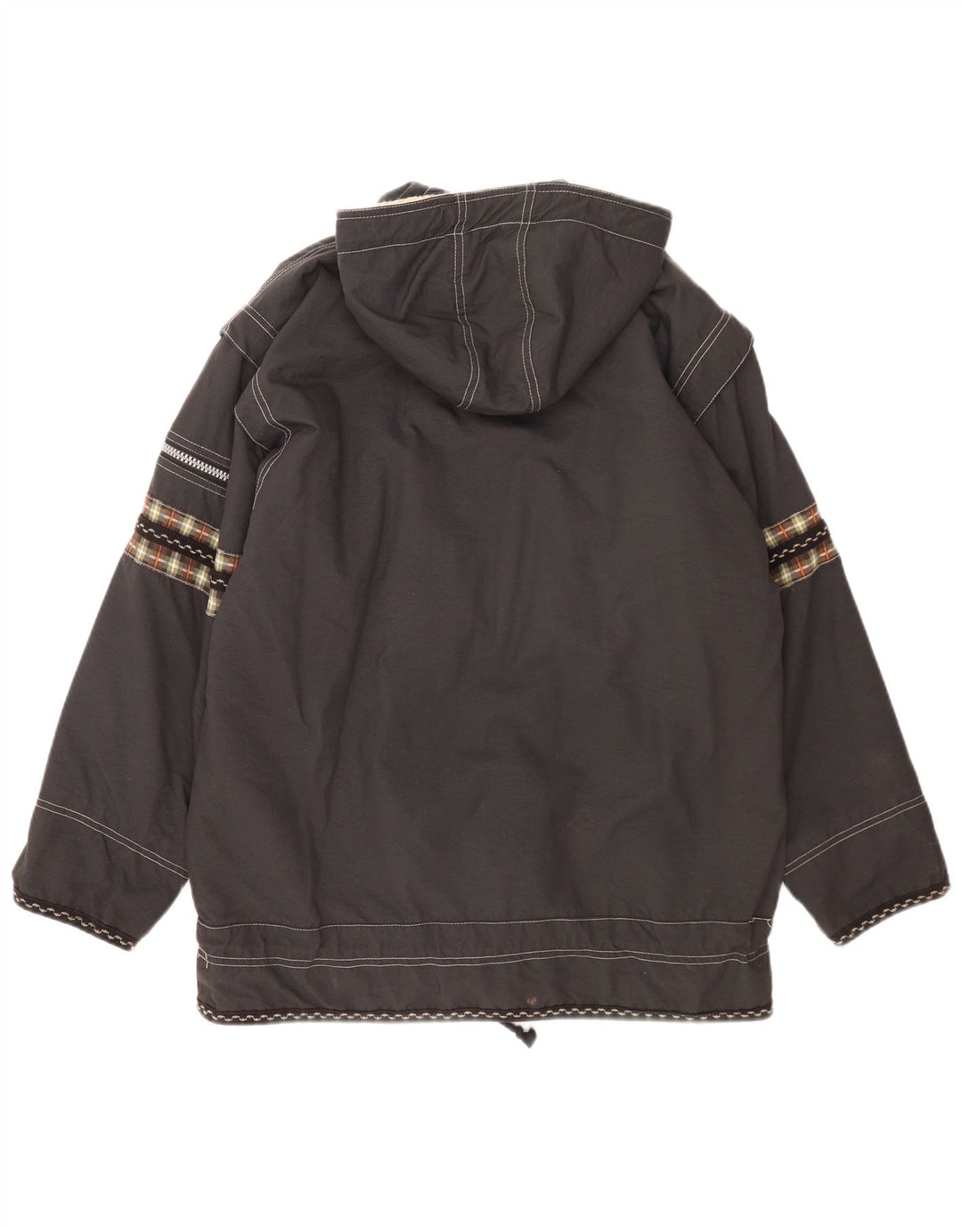 Magic Venture Veste de ski à capuche graphique décontractée pour homme UK 36 Petit Gris Rétro