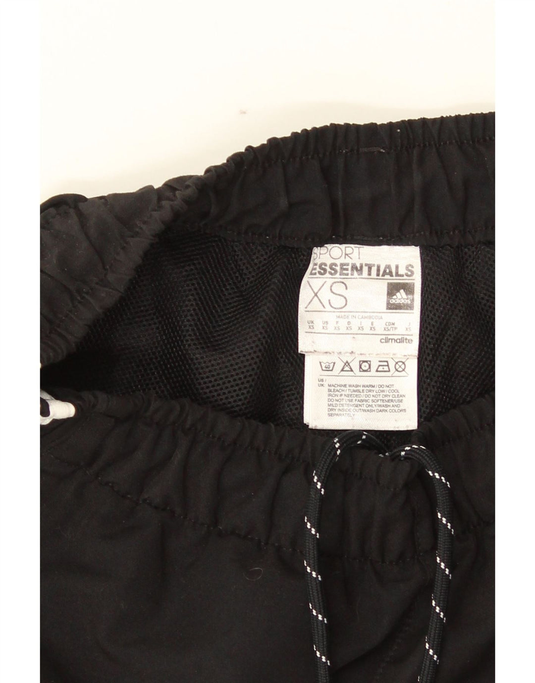 Adidas Hommes Climalite Sport Shorts XS Noir Polyester