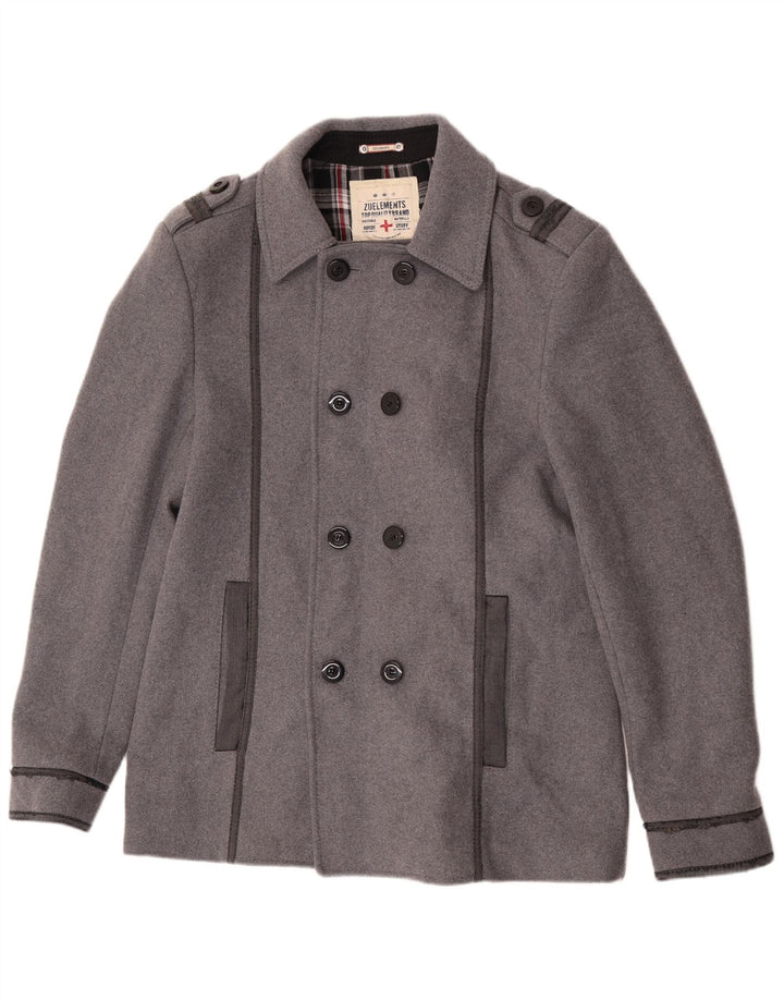Zu Elements Caban Homme UK 42 XL Laine Grise