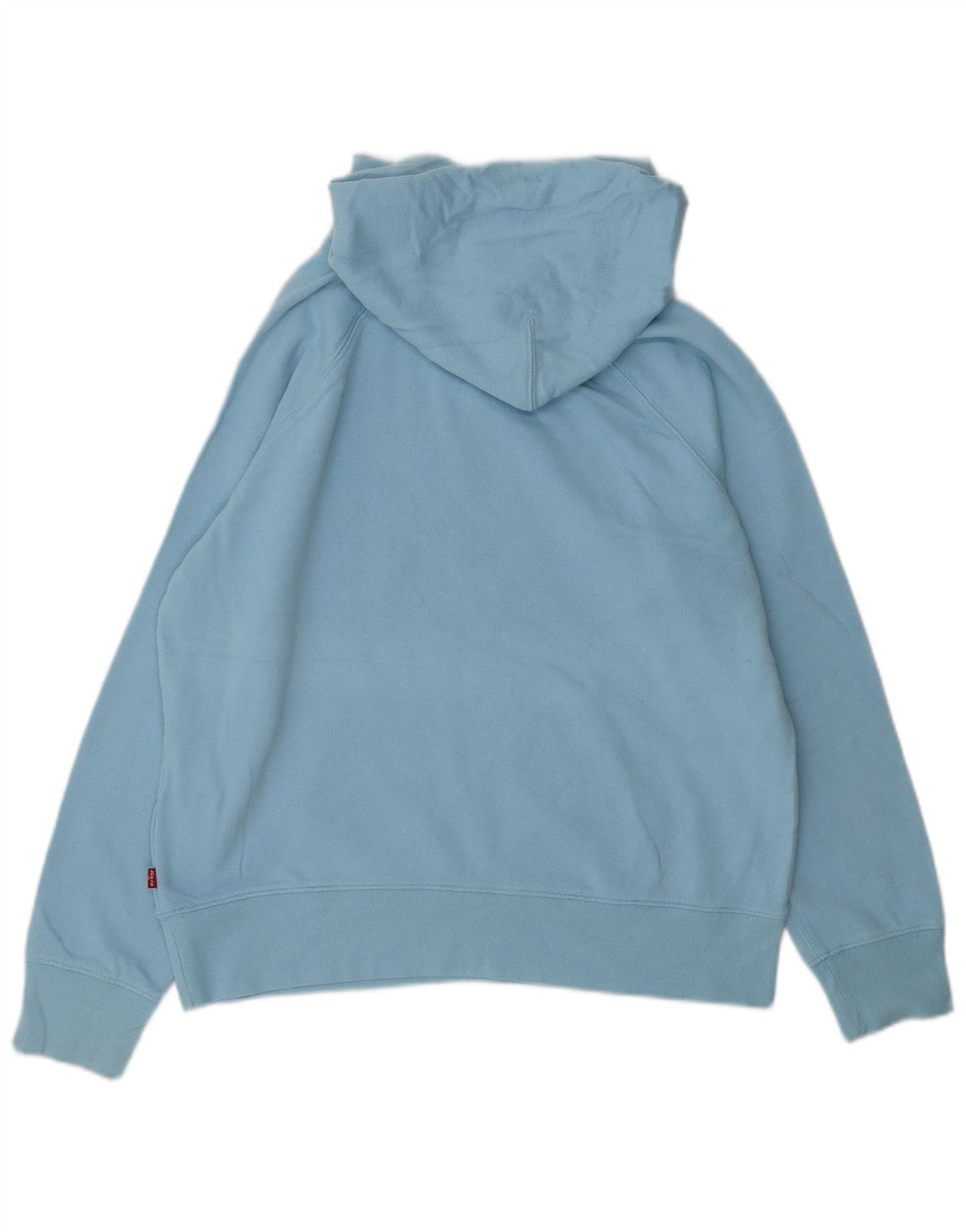 LEVI'S Pull à capuche graphique surdimensionné pour femme UK 10 Petit Bleu Coton
