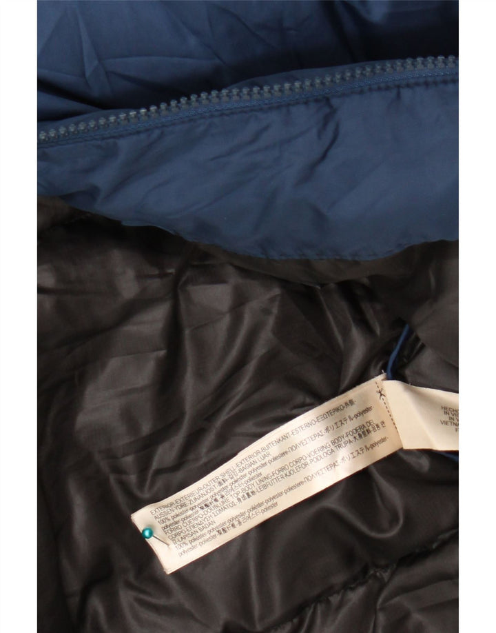 Massimo Dutti Veste matelassée pour homme UK 40 Large Bleu Marine Polyester
