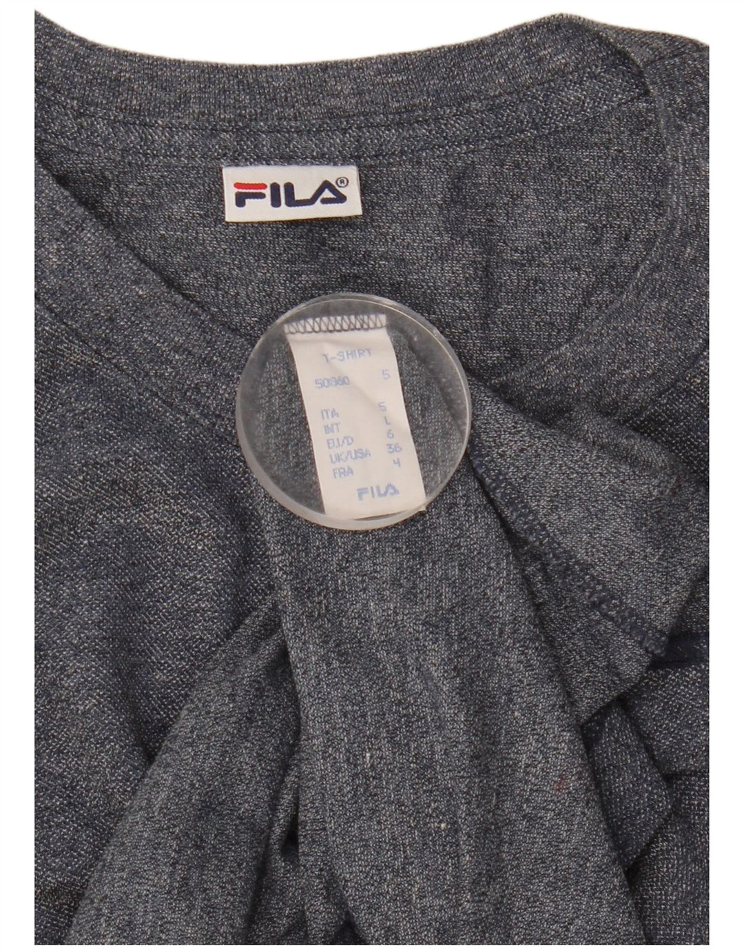 Fila T-Shirt Homme Haut Large Bleu Marine Coton