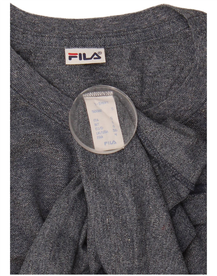 Fila T-Shirt Homme Haut Large Bleu Marine Coton