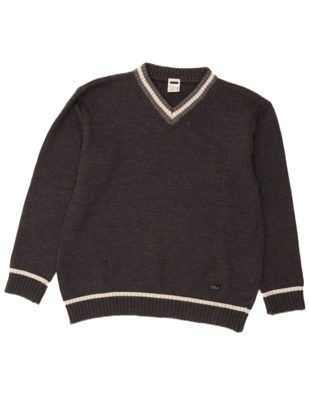 Fila Pull col V homme petit gris