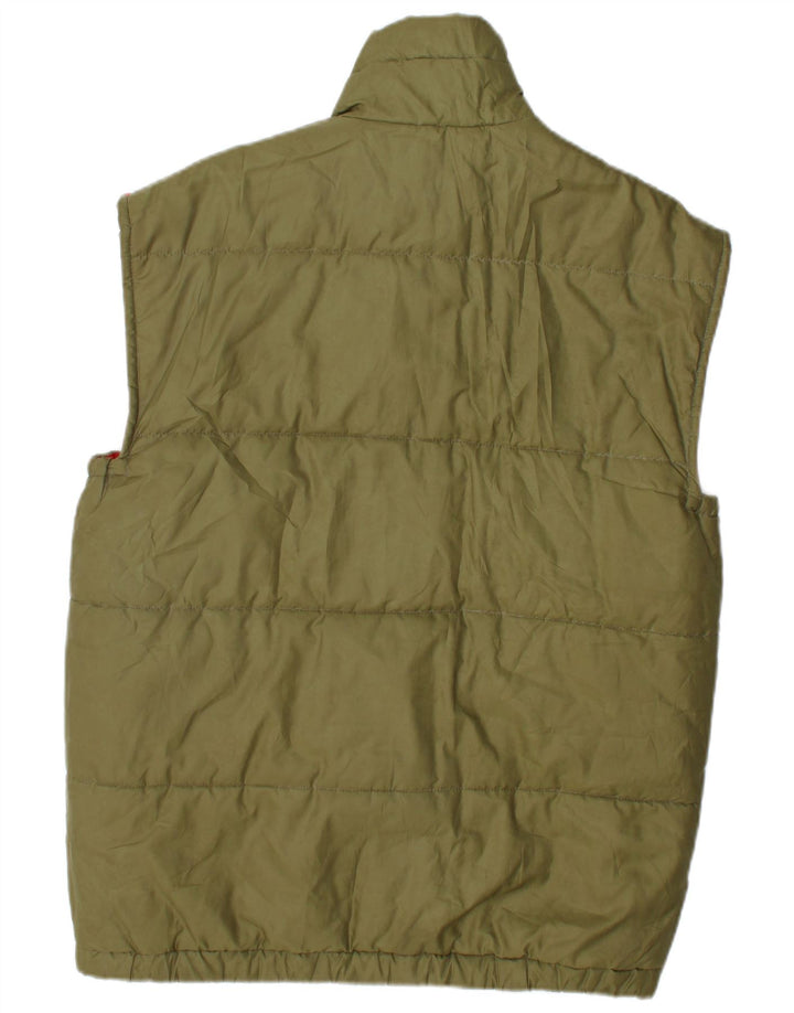 Carrera Gilet rembourré pour homme UK 40 Large Kaki Colourblock Polyester