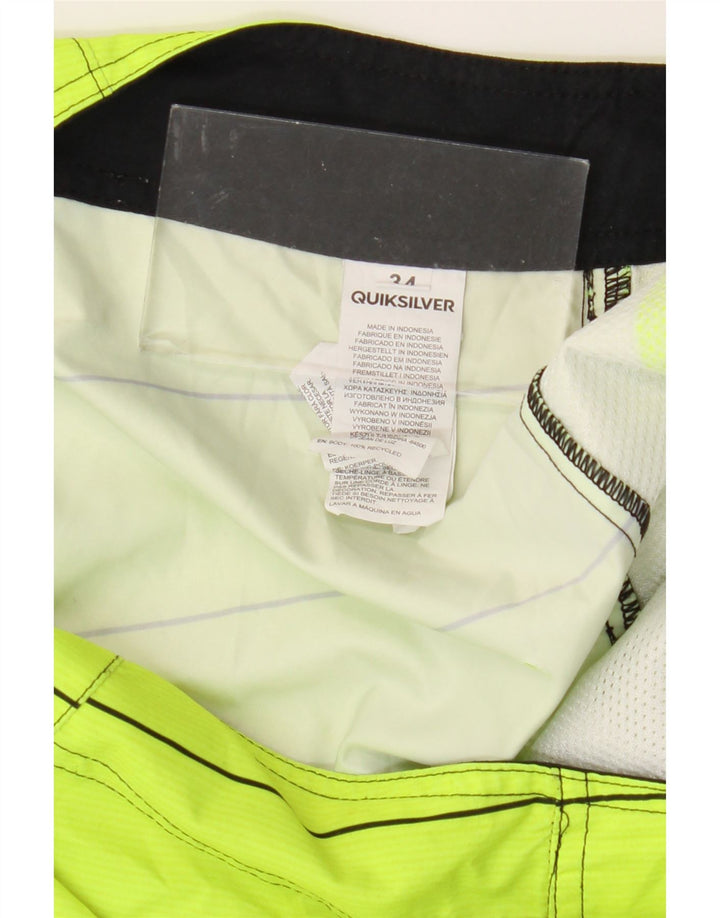 QUIKSILVER Short de Bain Homme Large Rayé Vert Polyester