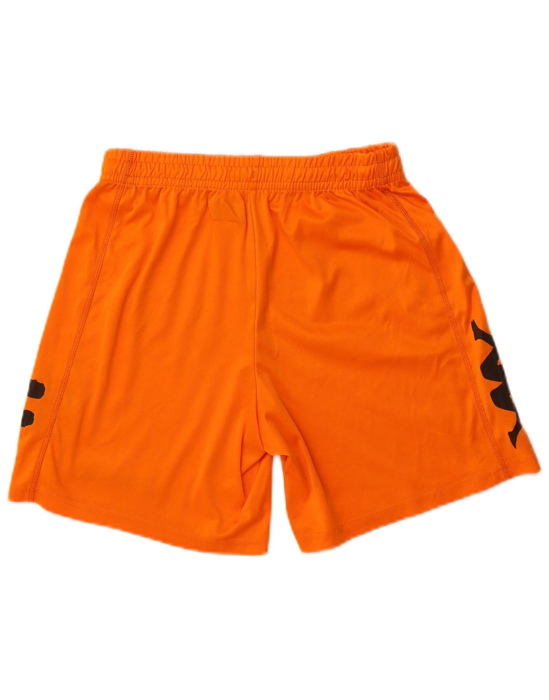 Kappa Short de sport graphique pour homme, petit, orange, polyester