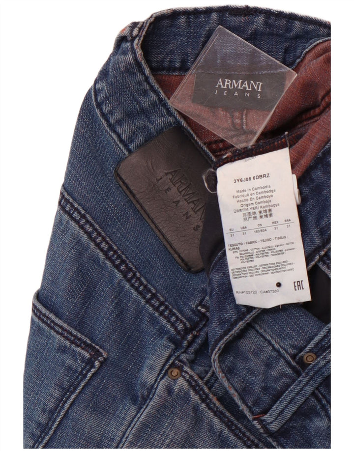 ARMANI Femme Jean Slim W31 L34 Bleu Coton