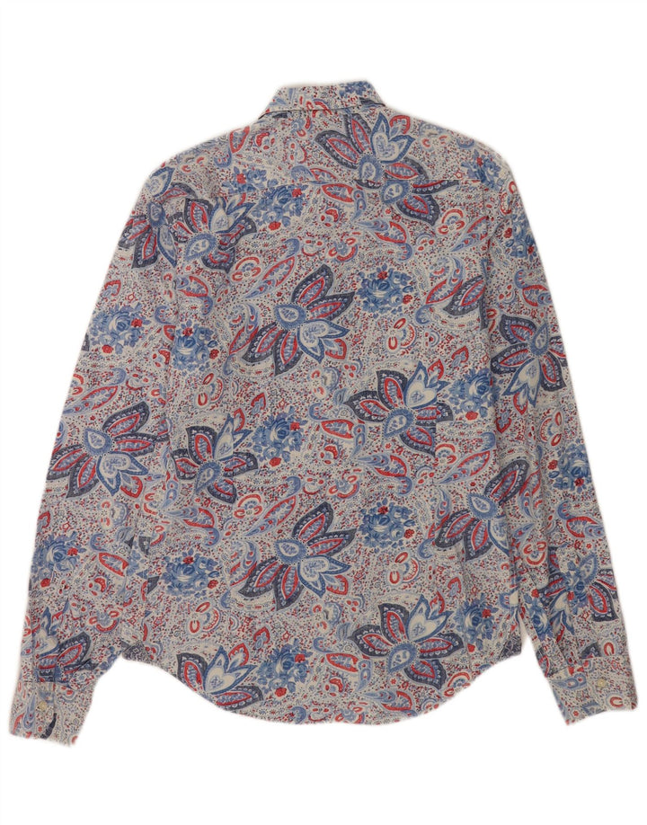 Chemise Zara Homme Bleu Moyen Paisley Cotton