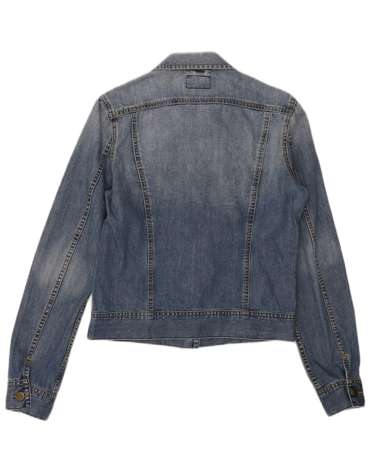 Lee Veste en jean pour femme UK 14 Large Bleu