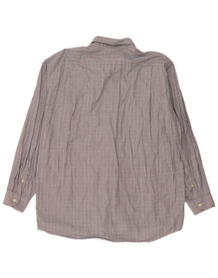 Lacoste Chemise Homme Taille 42 Grand Coton à Carreaux Gris