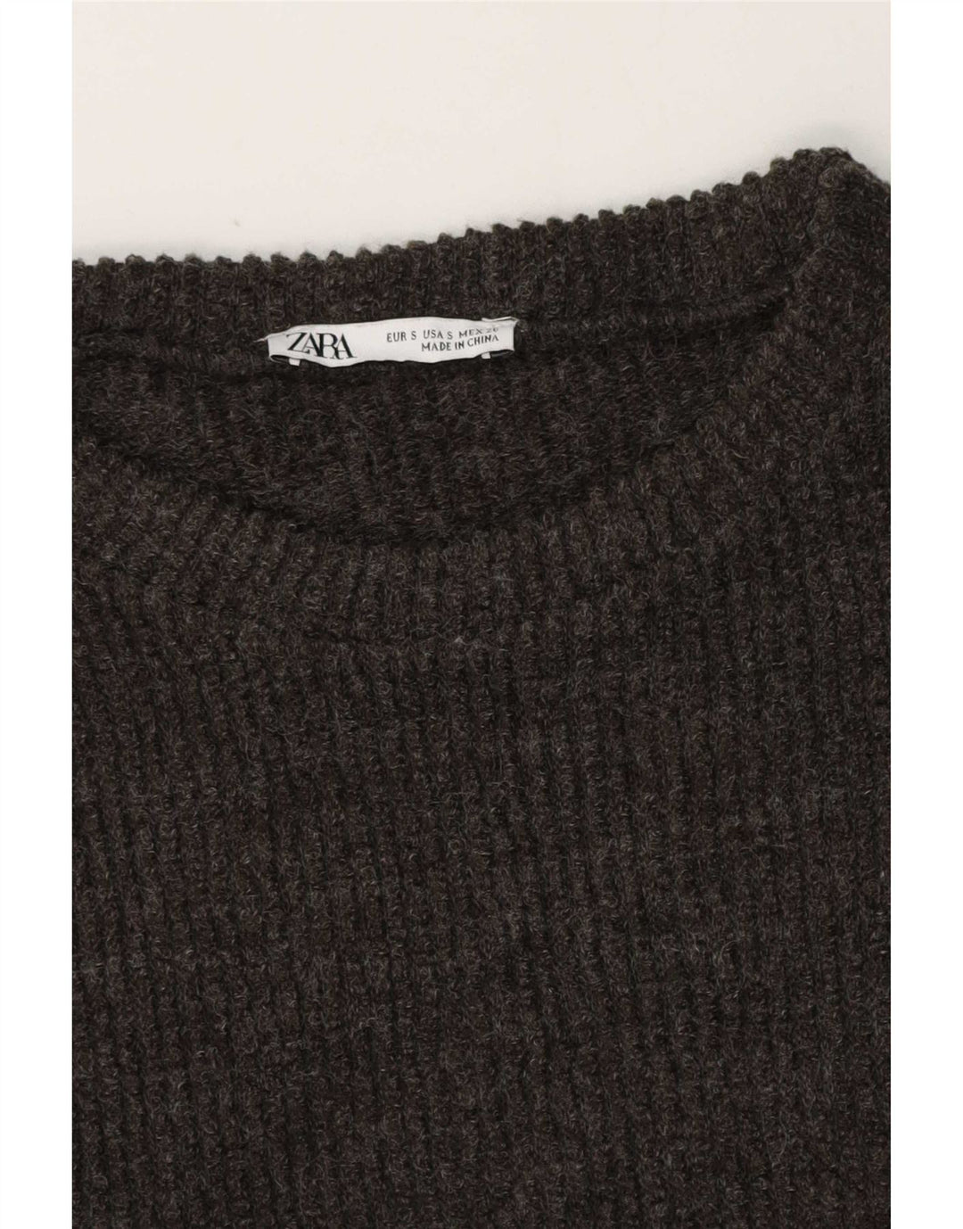 Zara T-shirt surdimensionné pour femme UK 10 Petit Gris