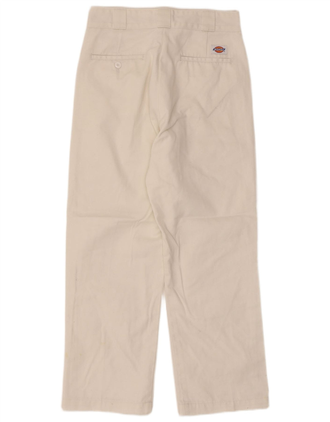 Dickies Pantalon court taille haute pour femme W28 L25 Blanc Polyester