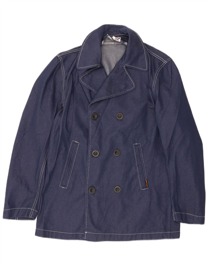 Take Two Caban Homme UK 40 Grand Bleu Marine Polyester