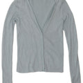 Zara Cardigan Femme Pull UK 12 Rayonne Bleu Moyen
