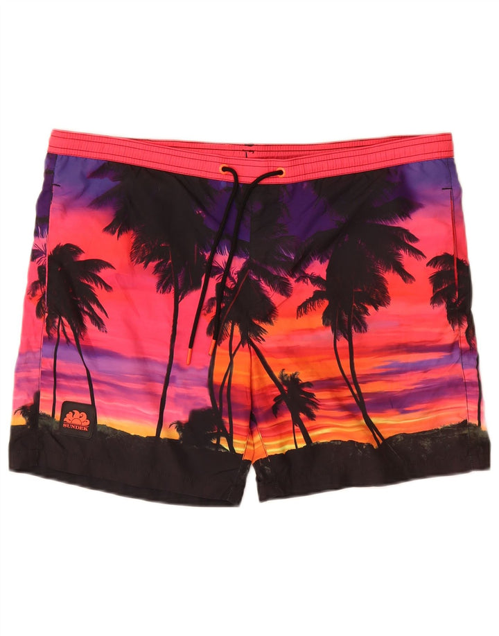 SUNDEK Short de Bain Homme Petit Polyester Multicolore Hawaïen