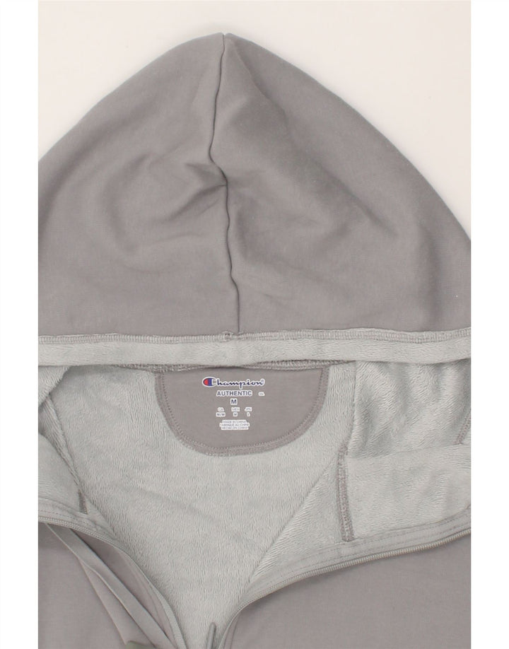 CHAMPION Mens Zip Hoodie Sweater Medium Grey Polyester Vintage Champion and Second-Hand Champion from Messina Hembry 