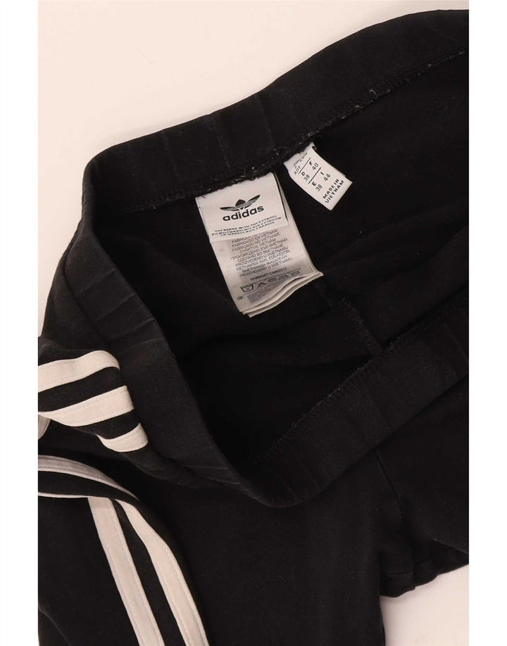 Adidas Legging court pour femme UK 12 en coton noir moyen