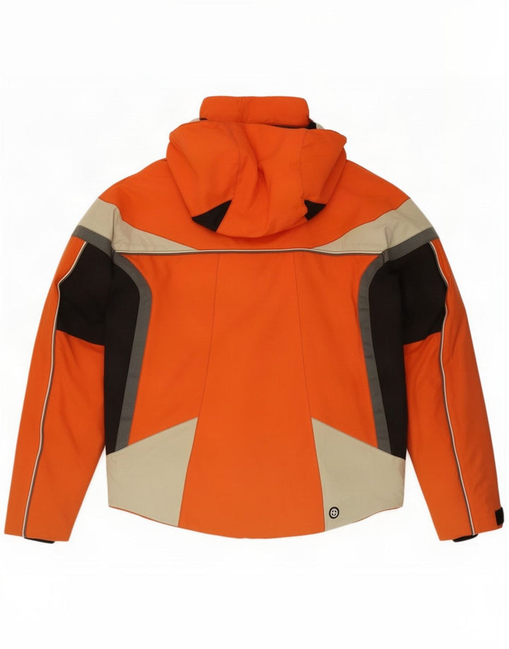 Colmar Veste de ski à capuche pour homme IT 52 Large Orange Colourblock