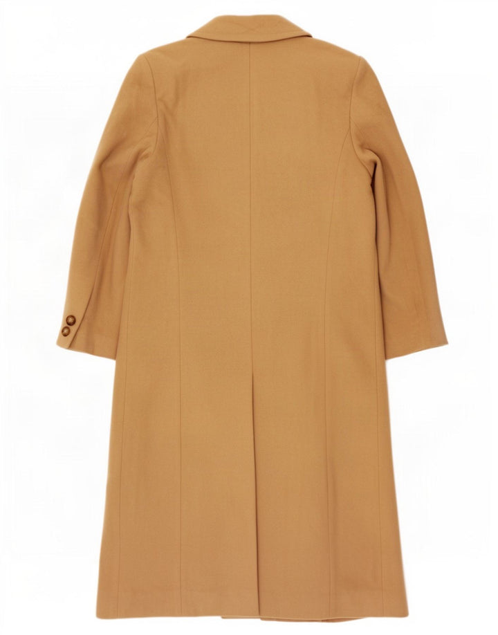 Marks & Spencer Manteau double boutonnage pour femme UK 10 Petite laine vierge beige