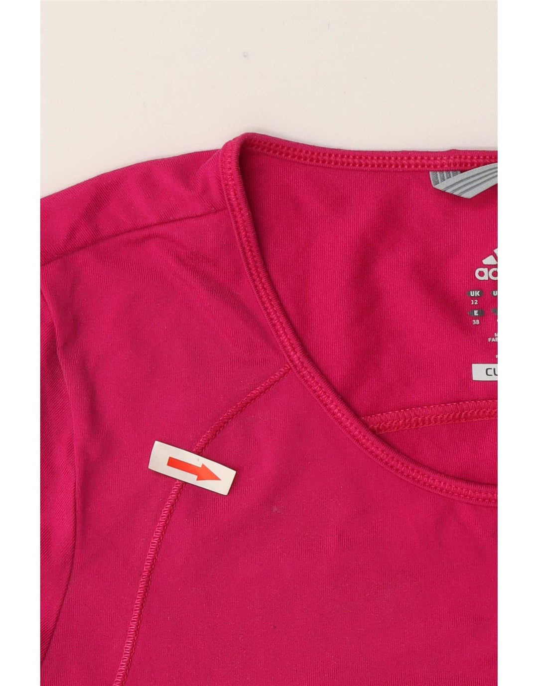 Adidas Climalite T-Shirt Top UK 12 Rose Moyen pour Femme