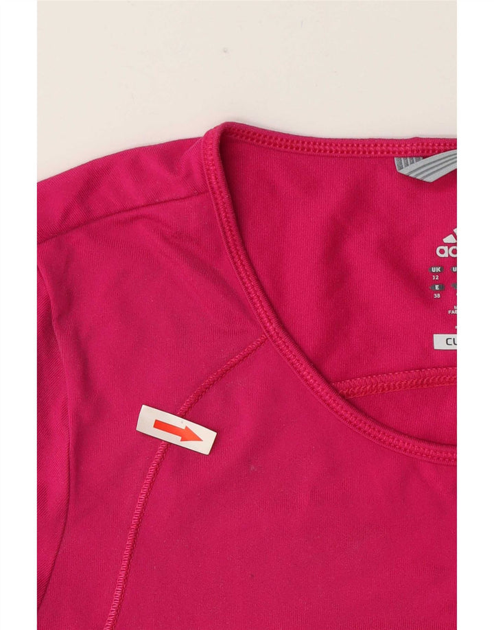 Adidas Climalite T-Shirt Top UK 12 Rose Moyen pour Femme
